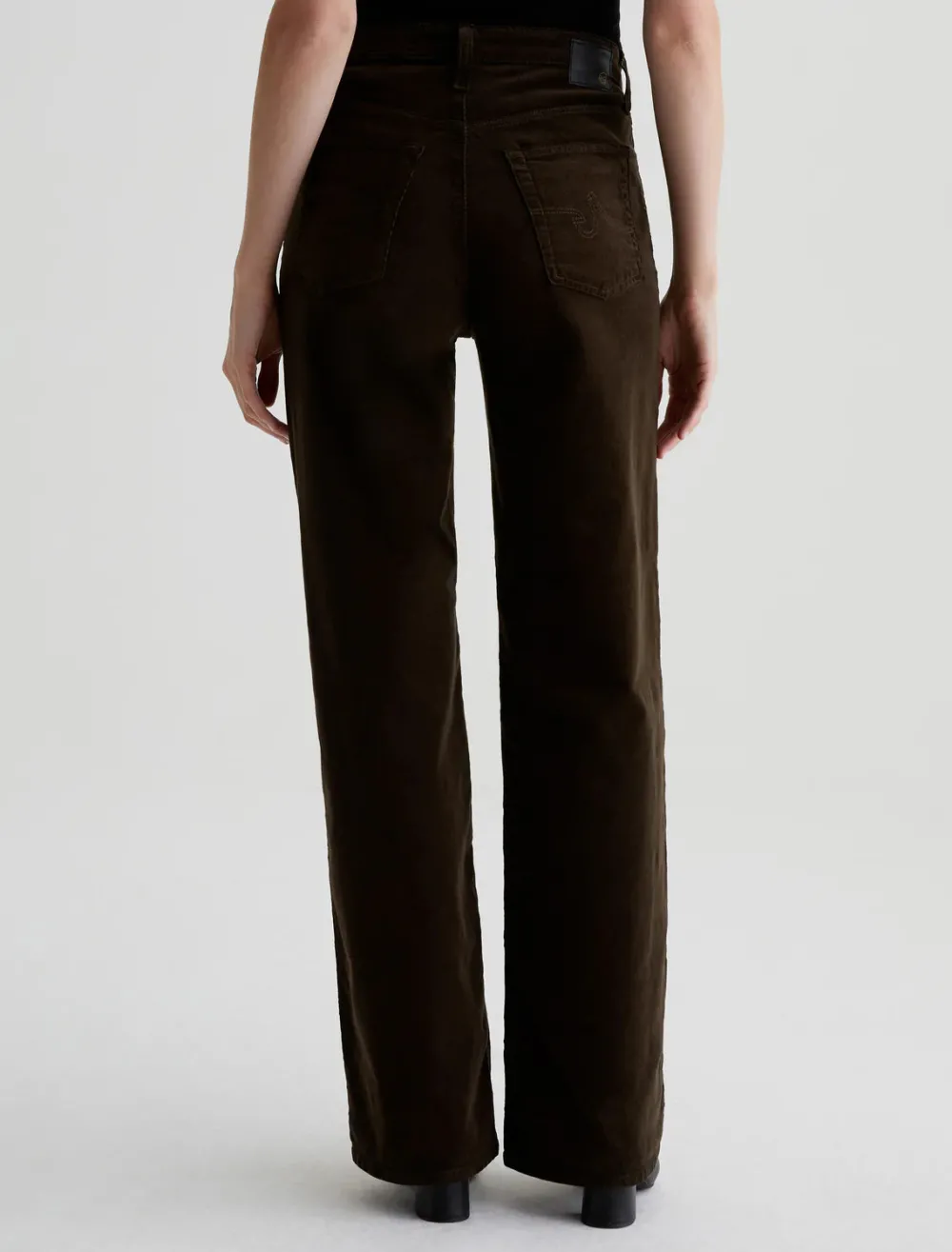 Velvet & Corduroy*AG Jeans - Kora Corduroy High-Rise Wide Leg RICH UMBER