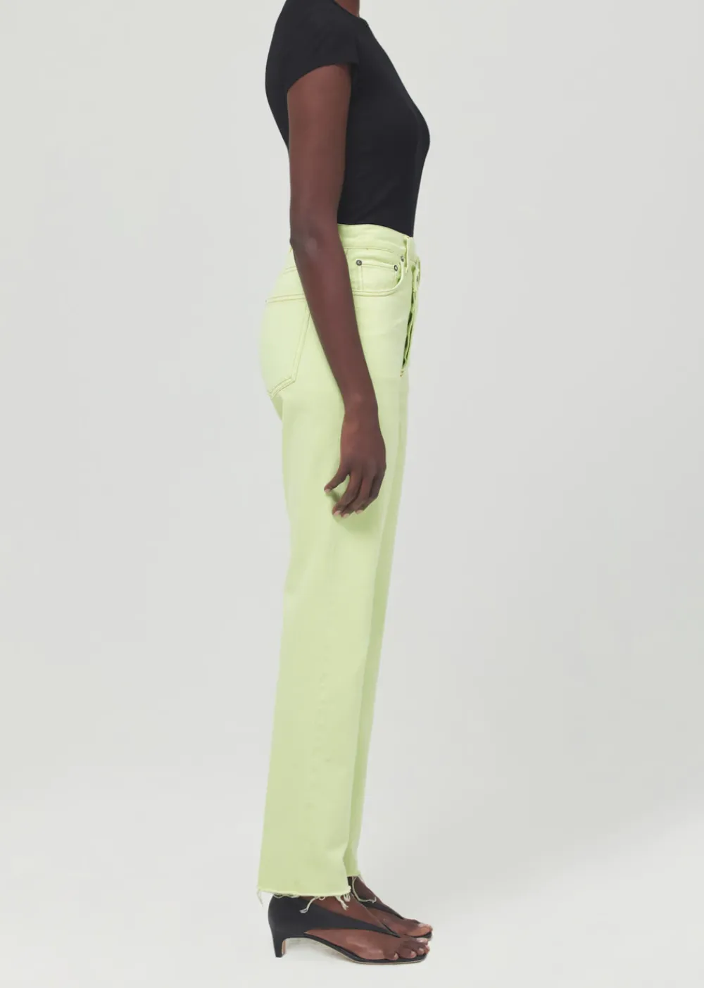 Right*AGOLDE - Criss Cross Straight PARAKEET lime