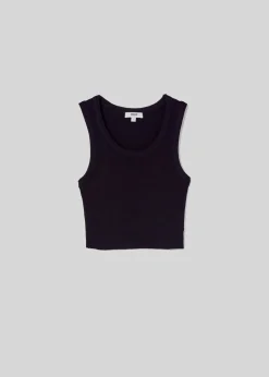 Without Sleeves*AGOLDE - Cropped Poppy Tank BLACK