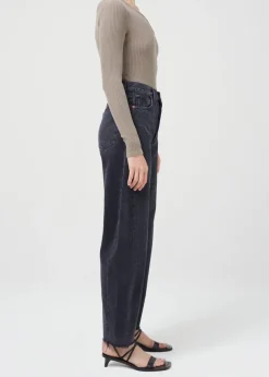 Long Sleeves*AGOLDE - Mika One Sleeve Bodysuit FOSSIL black