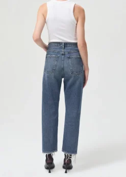 Right*AGOLDE - 90'S Crop Mid Rise Loose Straight OBLIQUE