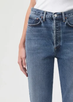 Right*AGOLDE - 90'S Crop Mid Rise Loose Straight OBLIQUE