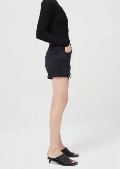 Long Sleeves*AGOLDE - Top Col Around Alma BLACK