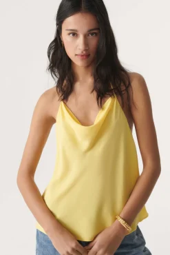 Without Sleeves*ba&sh - Top Focca YELLOW