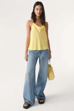 Without Sleeves*ba&sh - Top Focca YELLOW