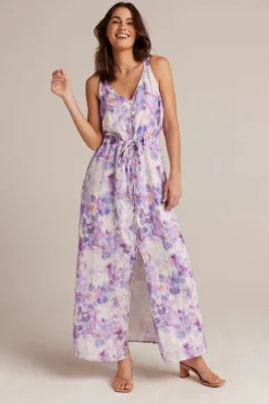 Long*Bella Dahl - Button Front Cami Dress IRIS FLORAL PRINT