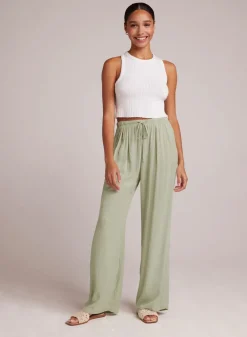 Trouser*Bella Dahl - Easy Pleated Wide Leg Pant COASTAL SAGE