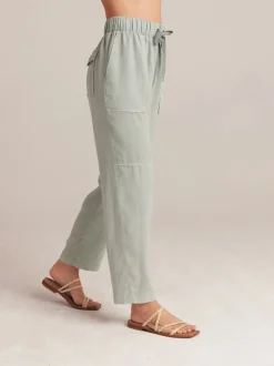 Cargo*Bella Dahl - Utility Tie Waist Trouser OASIS GREEN