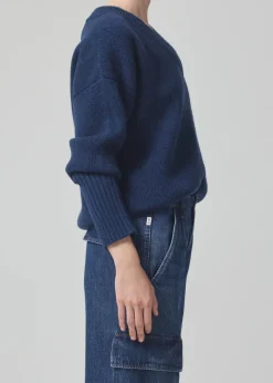 Wool & Cashmere*Citizen of Humanity Citizens of Humanity - Ana v-neck sweater INDIGO