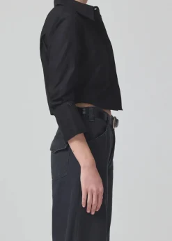 Blouses & Shirts*Citizens of Humanity - Bea Crop Top BLACK