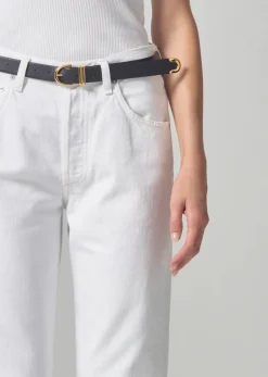 Right*Citizens of Humanity - Dahlia Bow Leg Baby Roll Jeans IRIS (OFF WHITE)