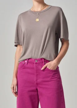 Short Sleeves*Citizens of Humanity - Elisabetta Relaxed Tee TAUPE