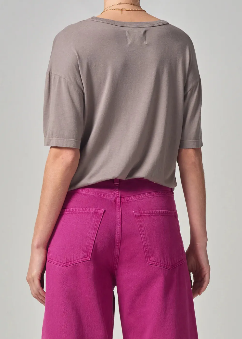 Short Sleeves*Citizens of Humanity - Elisabetta Relaxed Tee TAUPE