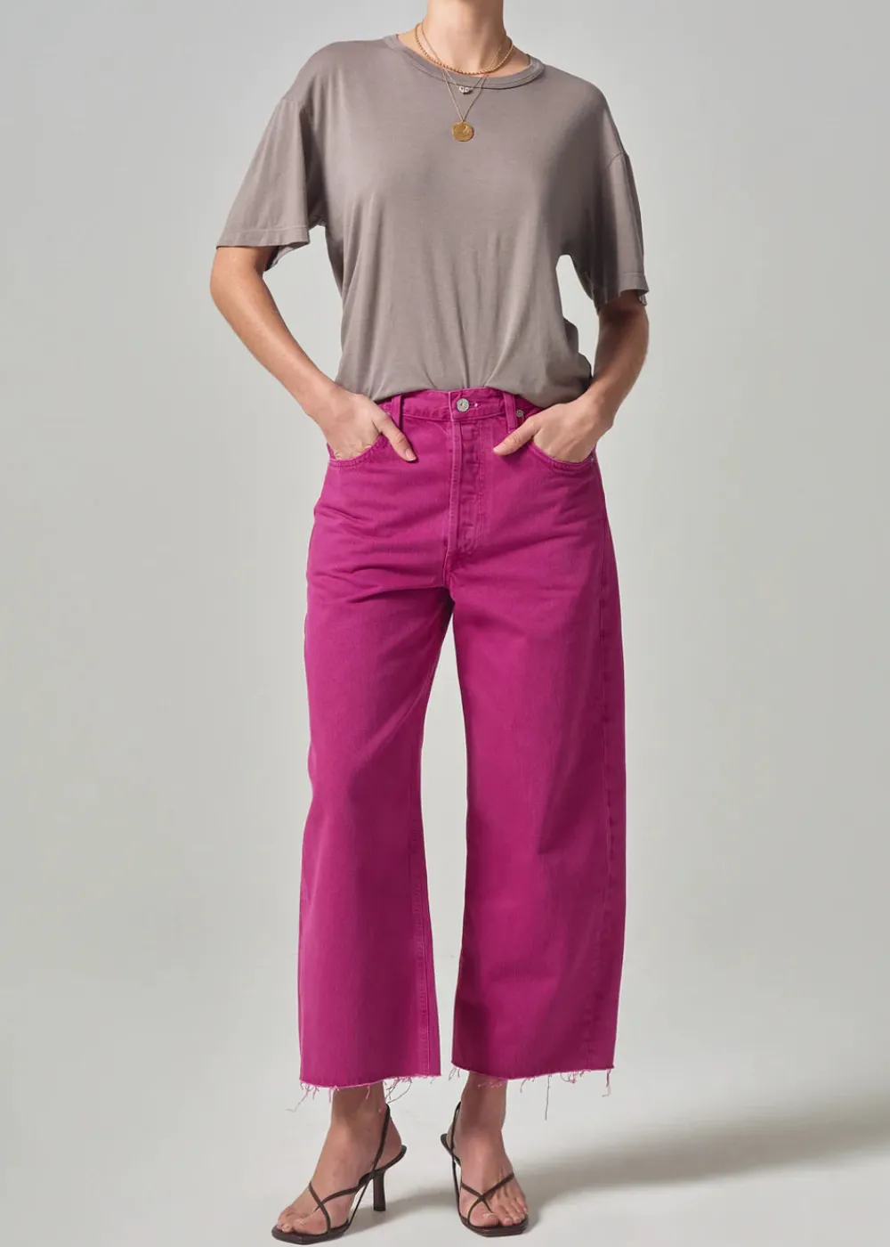 Short Sleeves*Citizens of Humanity - Elisabetta Relaxed Tee TAUPE