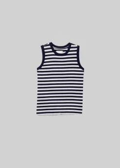 Without Sleeves*Citizens of Humanity - Jessie Modern Muscle Tee ECLIPSE STRIPE