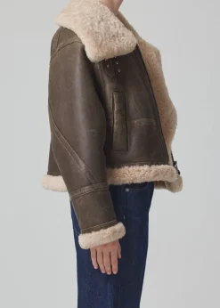 Leathers & Shearling*Citizens of Humanity - Liv shearling jacket MOCHA BROWN