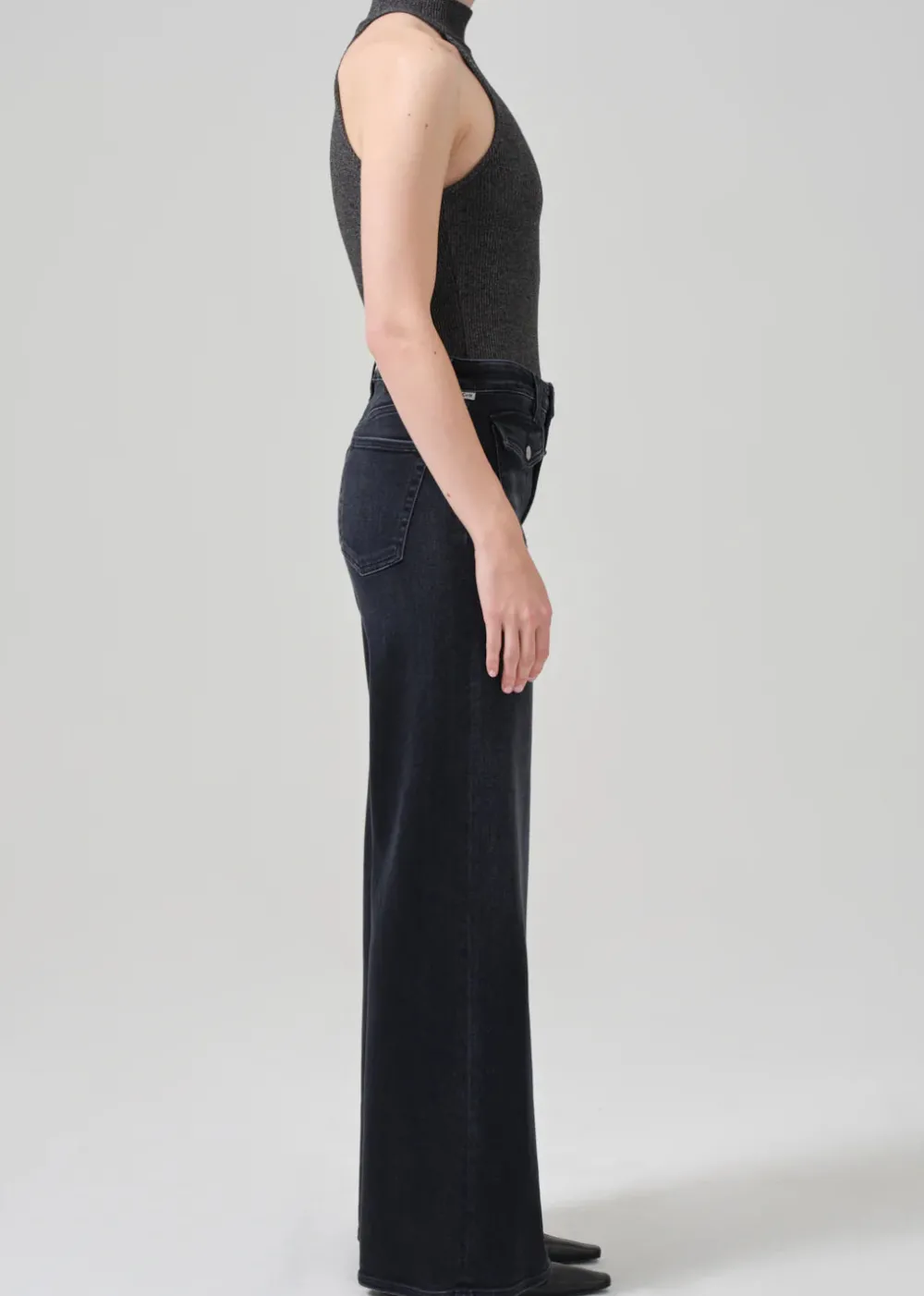 Large*Citizens of Humanity - Raven Patch Pocket Wide Leg MEDALLION