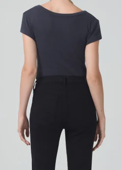 Short Sleeves*Boutique Billie Citizens of Humanity - T-Shirt Lima CHARCOAL