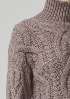Wool & Cashmere*Citizens of Humanity - Zolan aran turtleneck WHEAT