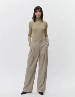 Trouser*DAY - Enzo Classic Wool Blend PETRIFIED OAK MELANGE