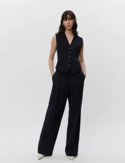 Trouser*DAY - Enzo Woolen Pinstripe TOTAL ECLIPSE
