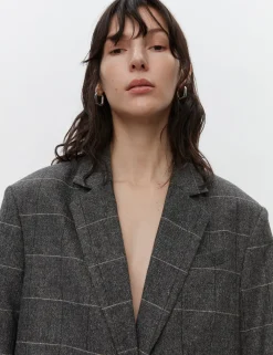 Blazers & Vestes*DAY - Hester All Time Check GREY MELANGE