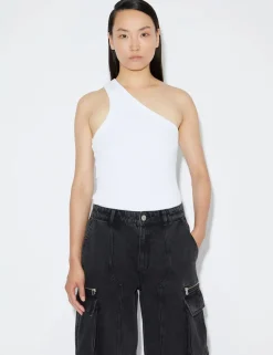 Without Sleeves*DAY - 2ND Maeva TT - Daily Cotton Rib BRIGHT WHITE