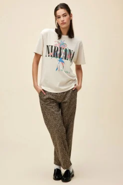 Short Sleeves*Daydreamer LA Daydreamer - Nirvana Lilies Weekend Tee DIRTY WHITE