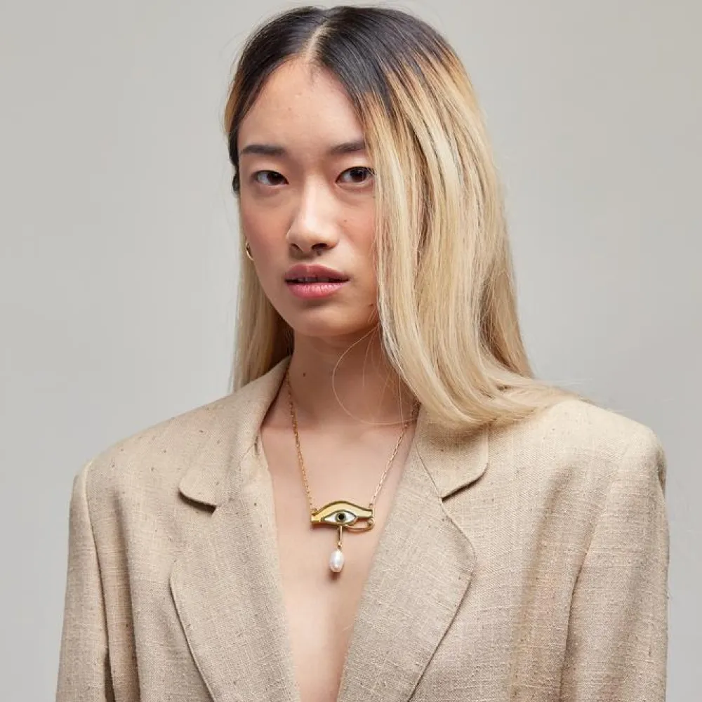 Colliers*Deux Lions - Resin Maryam Pearl Necklace