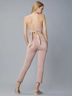 Right*DL 1961 DL1961 - Mara Instasculpt Straight Mid Waist Crop BLUSH lightpink