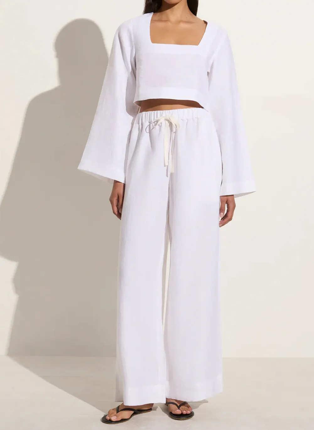 Trouser*Faithfull the brand - Conigli Pant WHITE