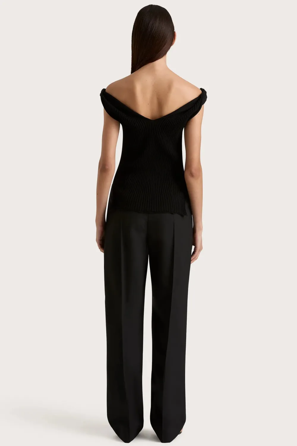 Without Sleeves*Faithfull the brand - Heidi Knit Top BLACK
