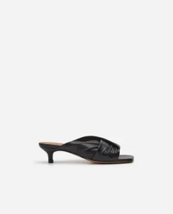 Talons|Sandals*Flattered - Emi En Cuir BLACK
