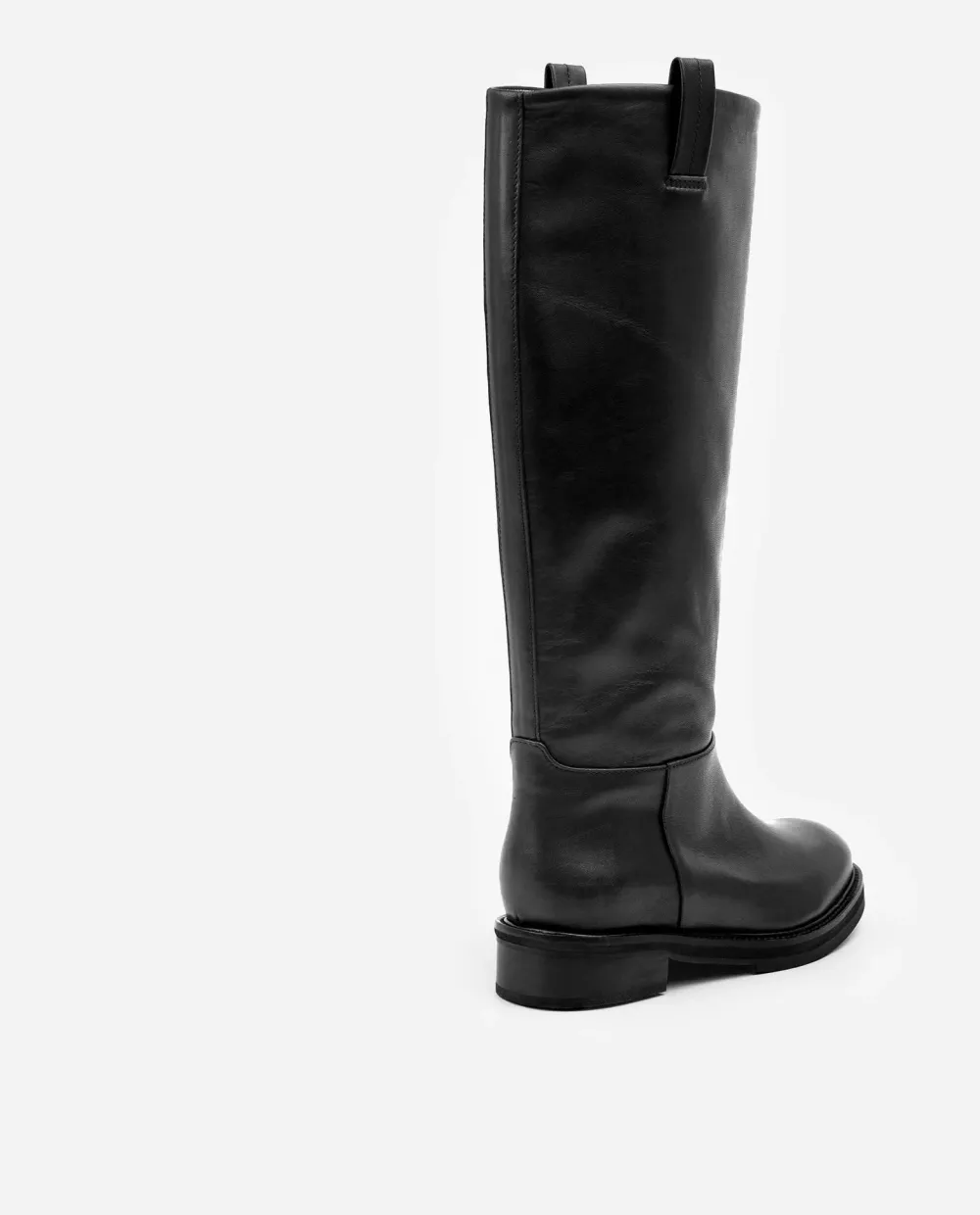 Booties & Boots*Flattered - Frances Leather Boots BLACK