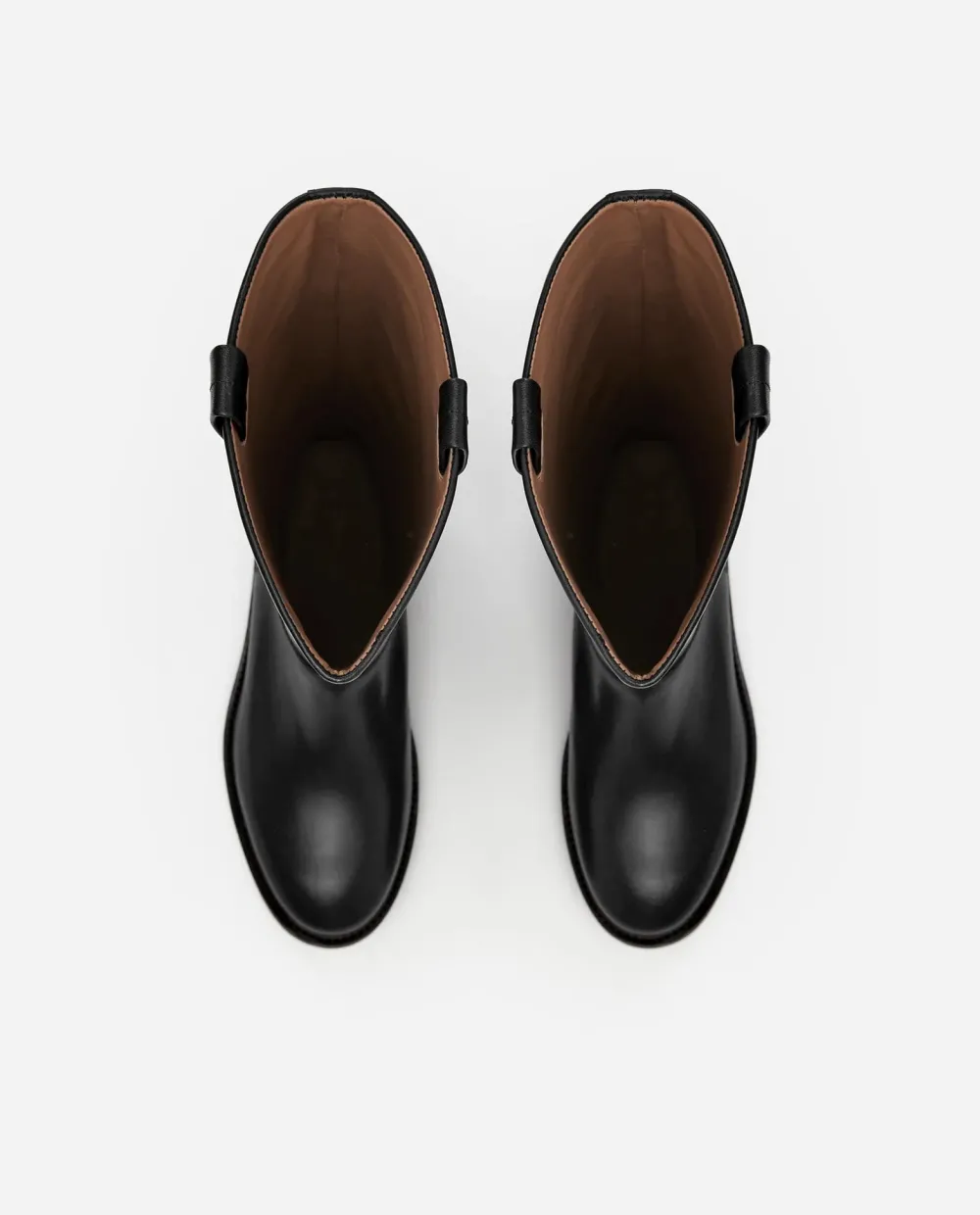 Booties & Boots*Flattered - Frances Leather Boots BLACK