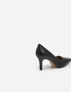 Talons*Flattered - Roberta Leather Heels BLACK