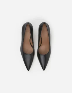 Talons*Flattered - Roberta Leather Heels BLACK