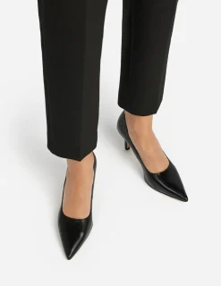 Talons*Flattered - Roberta Leather Heels BLACK