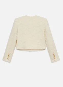 Blazers & Vestes*Frame - Cropped Button Front Jacket ECRU