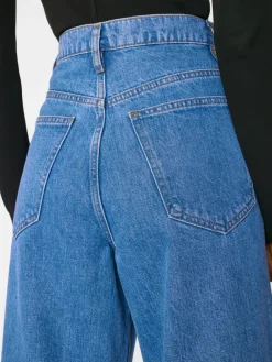 Large*Frame - High Rise Wide Leg Jeans With Hem MEADOW