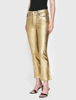 Bootcut*Frame - Le Crop Mini Boot GOLD CHROME