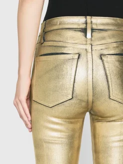 Bootcut*Frame - Le Crop Mini Boot GOLD CHROME