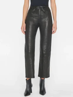 Add*Frame - Le jane crop leather NOIR