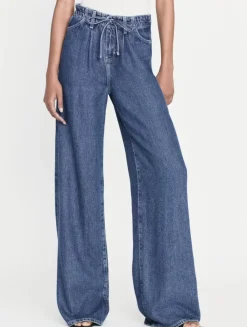 Large*Frame - Pixie Drawstring Wide Leg GHOST