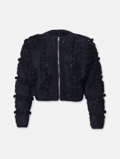 Cardigans*Frame - Pom Pom Cardi NAVY
