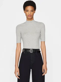 Long Sleeves*Frame - Rib Turtleneck GRIS HEATHER
