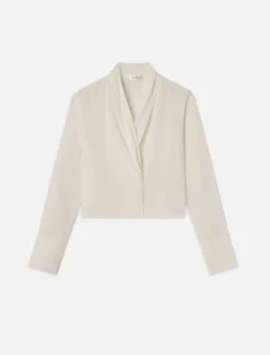 Blouses & Shirts*Frame - Shawl Collar Blouse CREAM