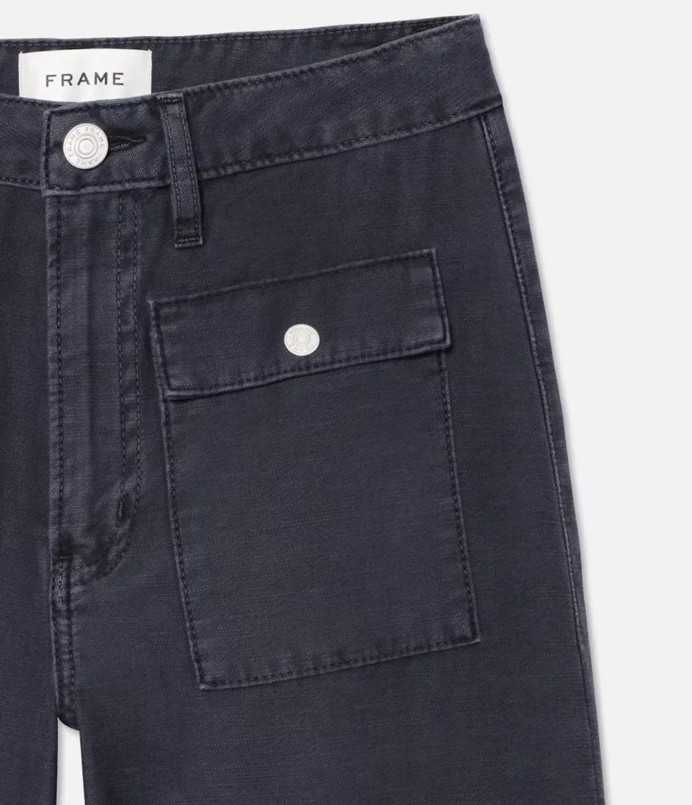 Trouser*Frame - The 70's Patch Pocket Crop Straight WASHED NAVY
