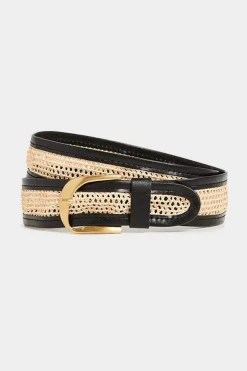 Belts*Frame - Twist Buckle Crochet Belt NOIR