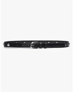 Belts*Frame - Twist buckle studded belt NOIR